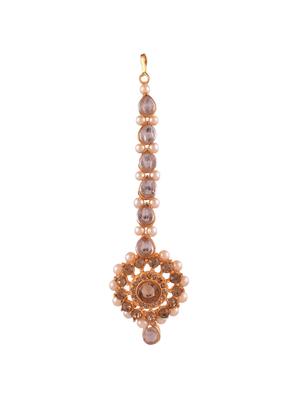 gold brass bridal necklace - 17860378 - Standard Image - 4