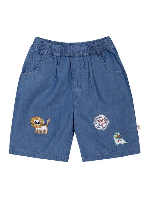 blue denim shorts - 17860499 - Standard Image - 1
