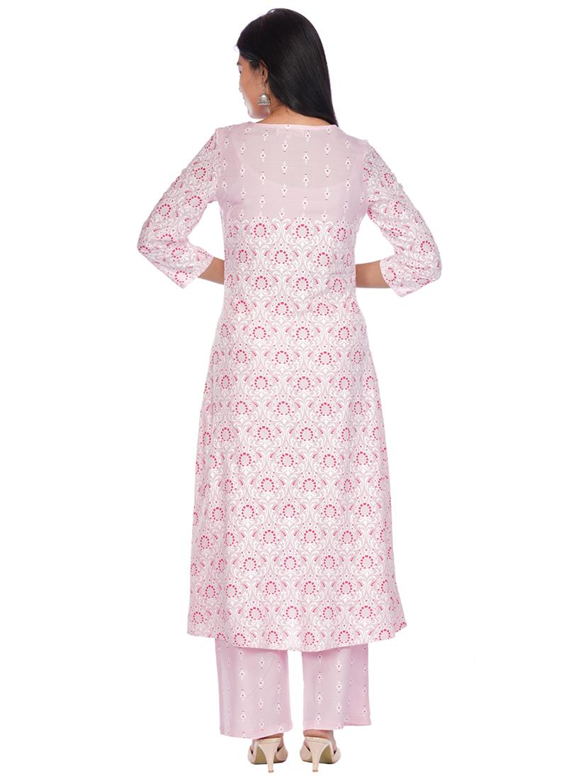 printed kurta palazzo set - 17860561 - Zoom Image - 3