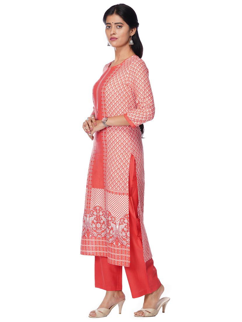 printed kurta palazzo set - 17860562 - Zoom Image - 2