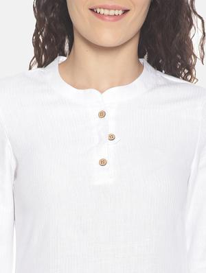 solid straight kurta - 17860571 - Standard Image - 5