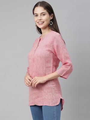 round neck solid top - 17860655 - Standard Image - 3