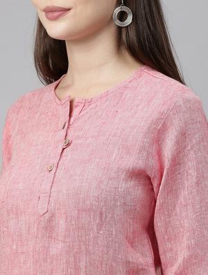 round neck solid top - 17860655 - Standard Image - 6