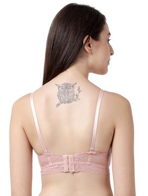 peach laced balconette bra - 17860864 - Standard Image - 4