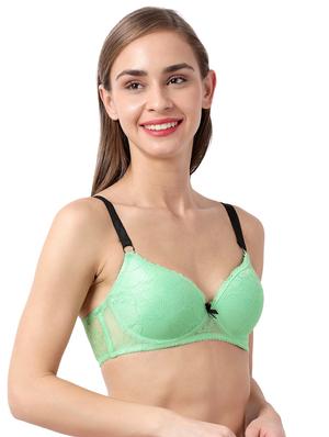 green laced t-shirt bra - 17860874 - Standard Image - 3