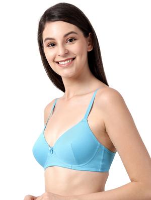 blue solid t-shirt bra - 17860900 - Standard Image - 3