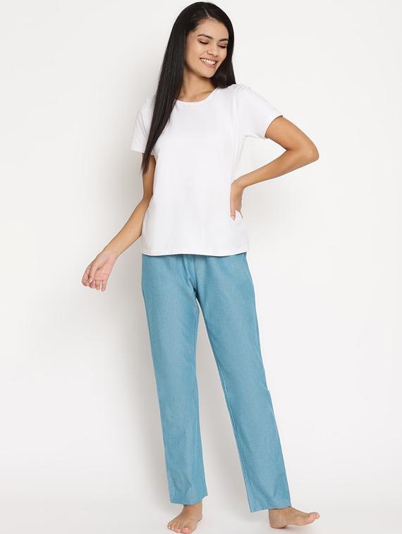 mid rise solid pajama - 17861995 - Zoom Image - 4