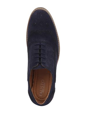 navy suede laceup brouges - 17862382 - Standard Image - 4
