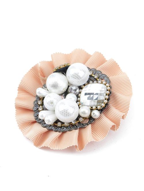 orange cotton brooch - 17862561 - Standard Image - 1