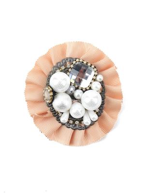 orange cotton brooch - 17862561 - Standard Image - 2