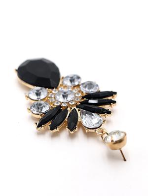 black metal drop earring - 17862727 - Standard Image - 3