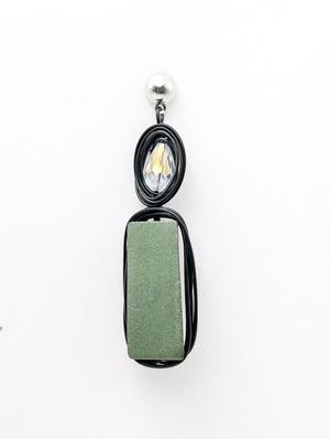 black metal drop earring - 17862823 - Standard Image - 2