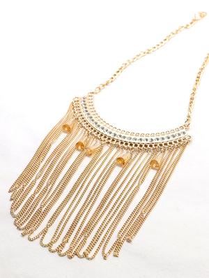gold metal other necklace - 17863402 - Standard Image - 2