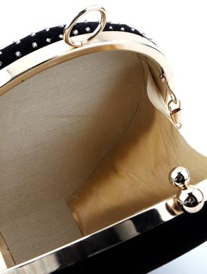 black velvet regular clutch - 17863531 - Standard Image - 3