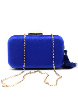 blue polyester regular clutch - 17863536 - Standard Image - 2