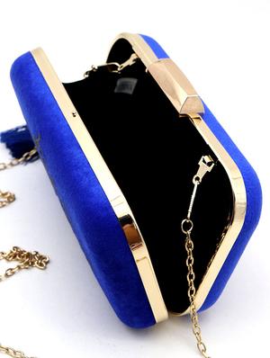 blue polyester regular clutch - 17863536 - Standard Image - 3