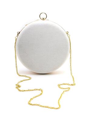 white polyester regular clutch - 17863601 - Standard Image - 2