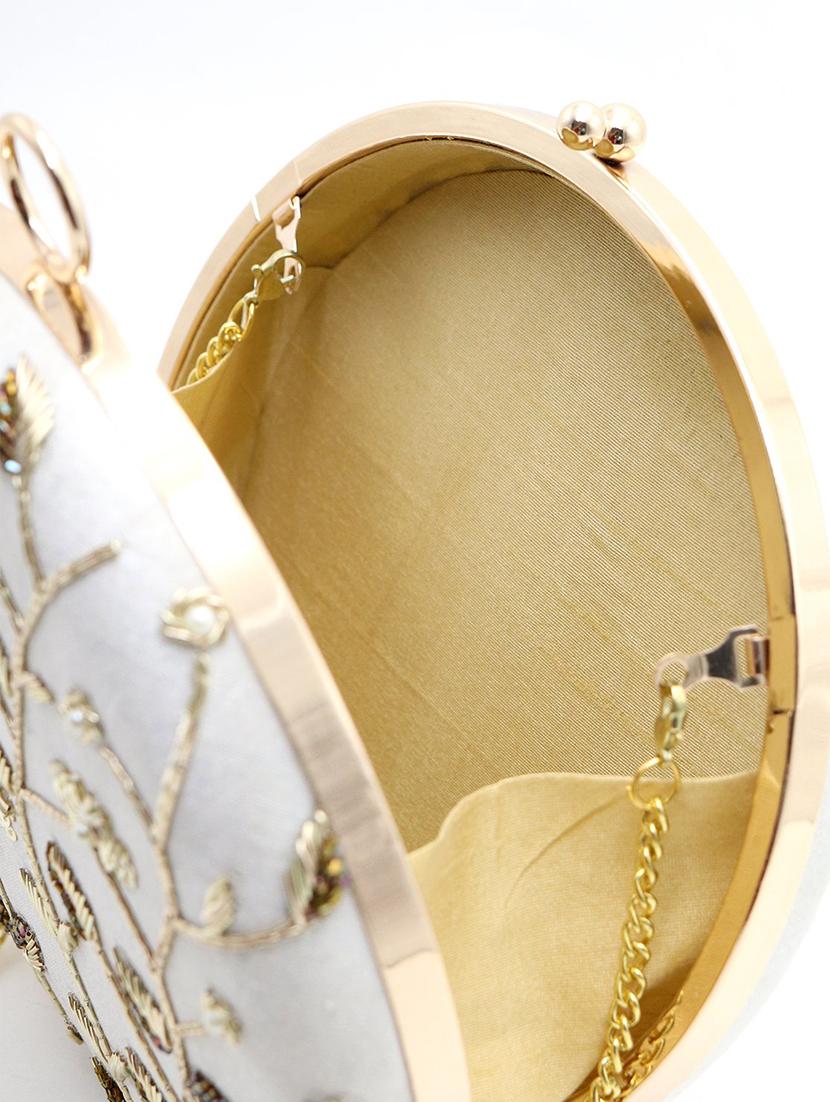 white polyester regular clutch - 17863601 - Zoom Image - 3