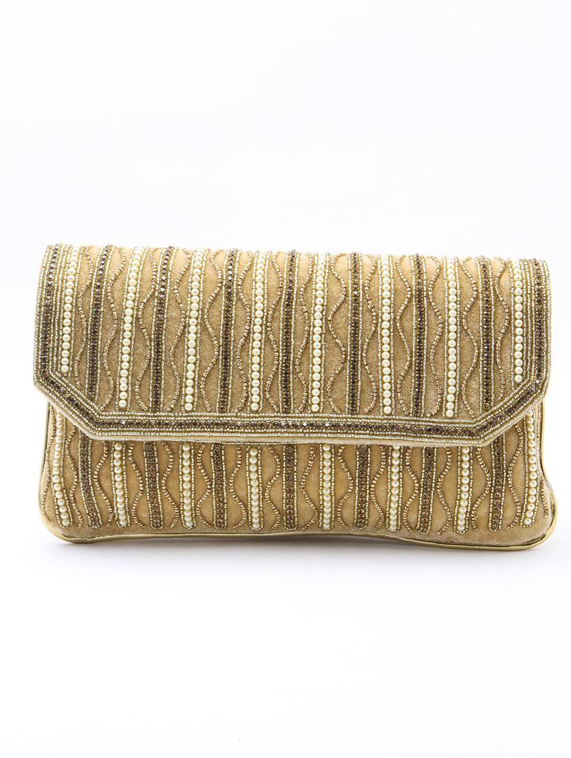 gold metal regular clutch - 17863635 - Zoom Image - 1