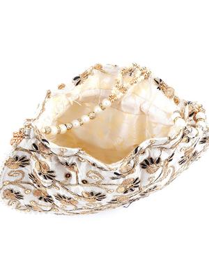 white polyester regular potli - 17863666 - Standard Image - 3
