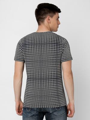 navy blue checkered print - 17863853 - Standard Image - 4