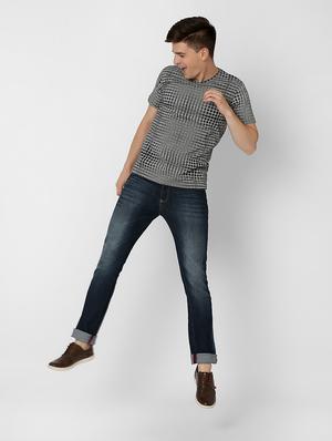 navy blue checkered print - 17863853 - Standard Image - 5