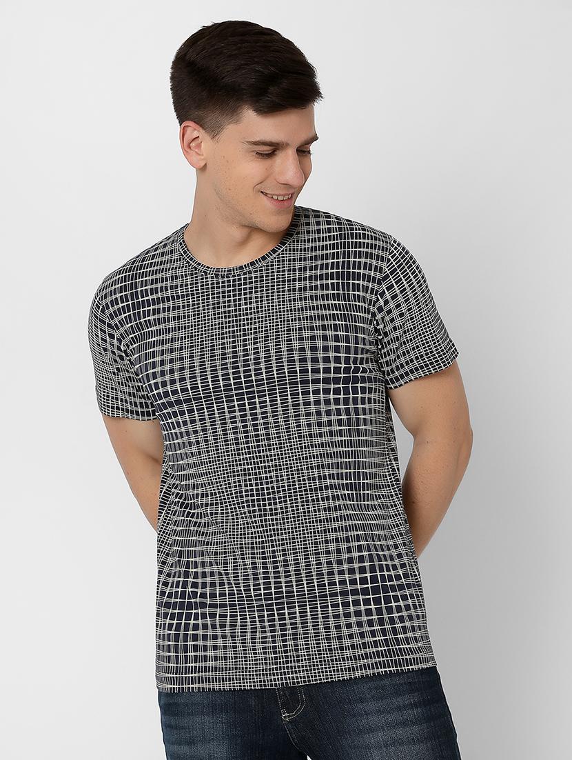 navy blue checkered print - 17863853 - Zoom Image - 1