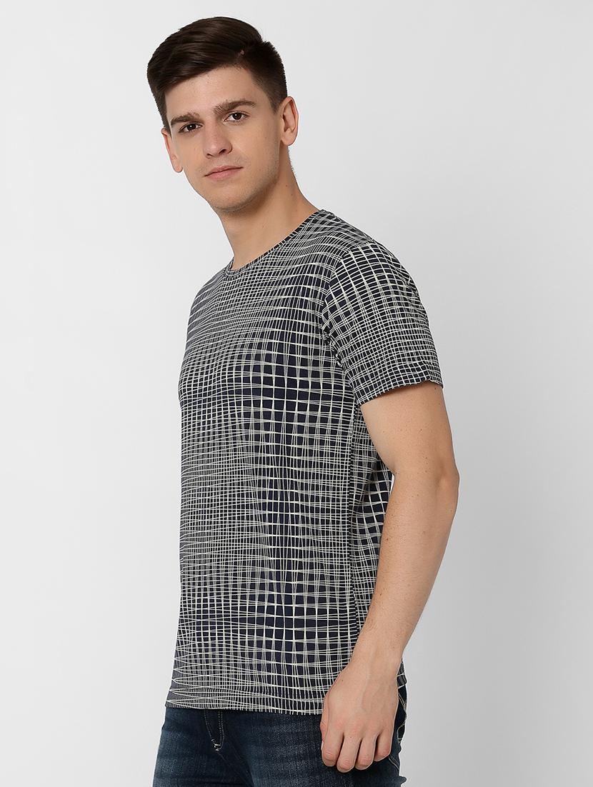 navy blue checkered print - 17863853 - Zoom Image - 2