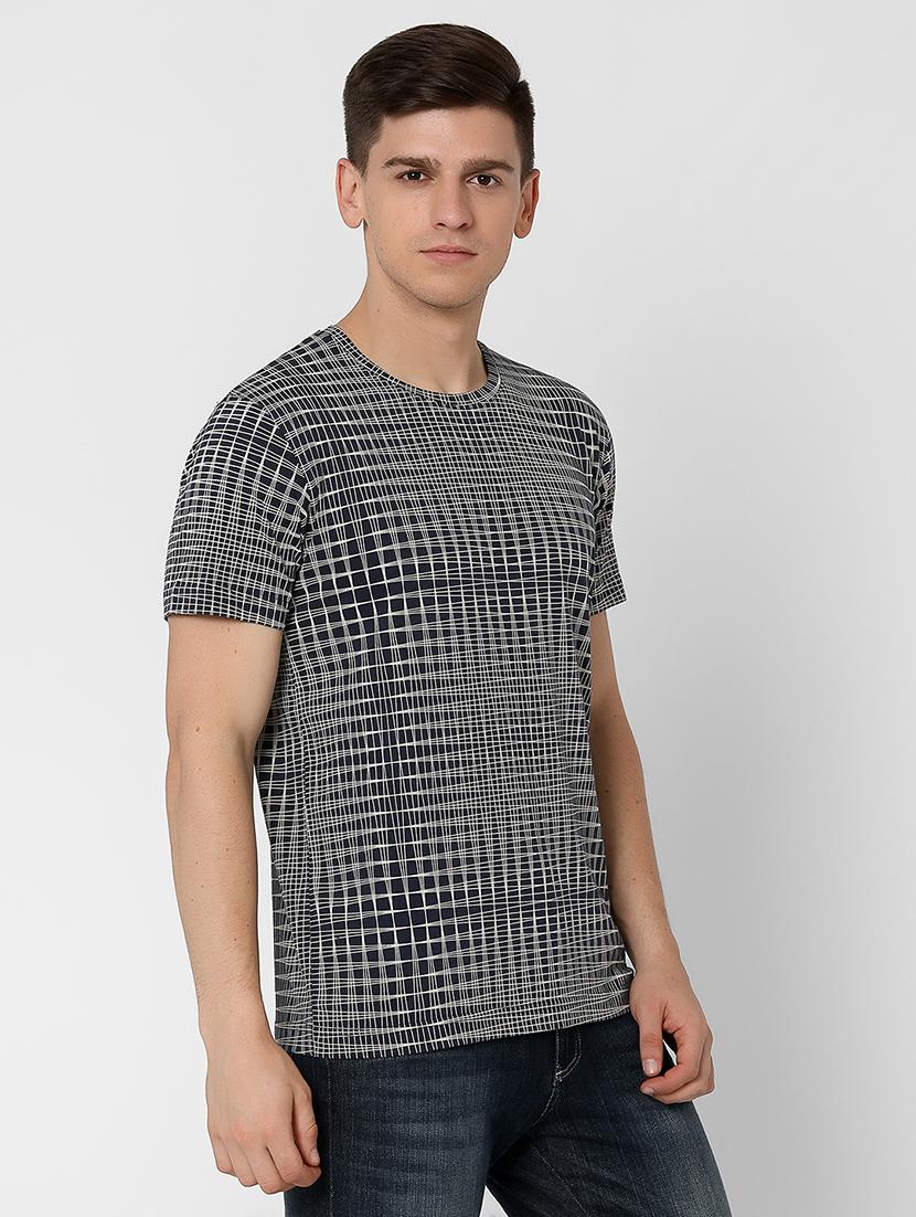 navy blue checkered print - 17863853 - Zoom Image - 3