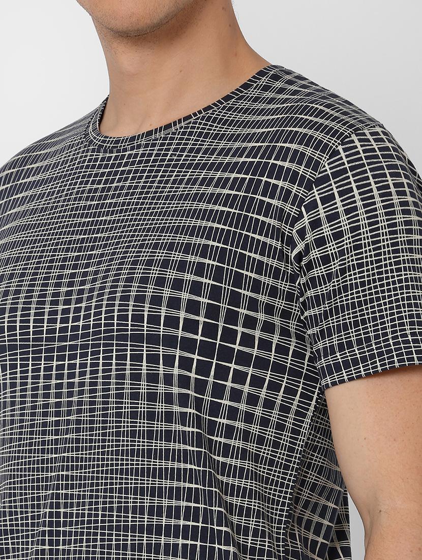 navy blue checkered print - 17863853 - Zoom Image - 7