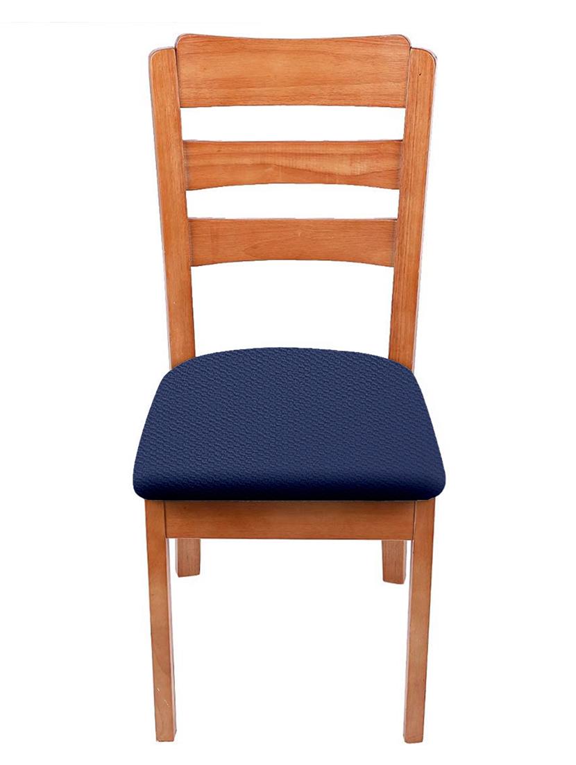 seat covers for dining room chairs stretch spandex , navy blue - 17864036 - Zoom Image - 1