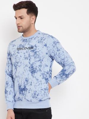 light blue printed sweatshirt - 17865918 - Standard Image - 2