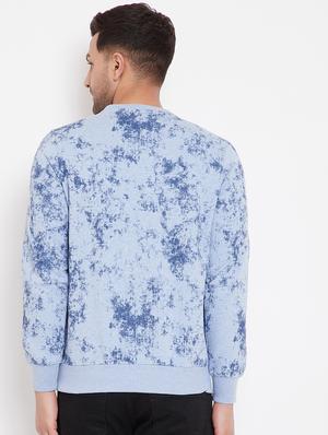 light blue printed sweatshirt - 17865918 - Standard Image - 4
