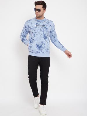 light blue printed sweatshirt - 17865918 - Standard Image - 5