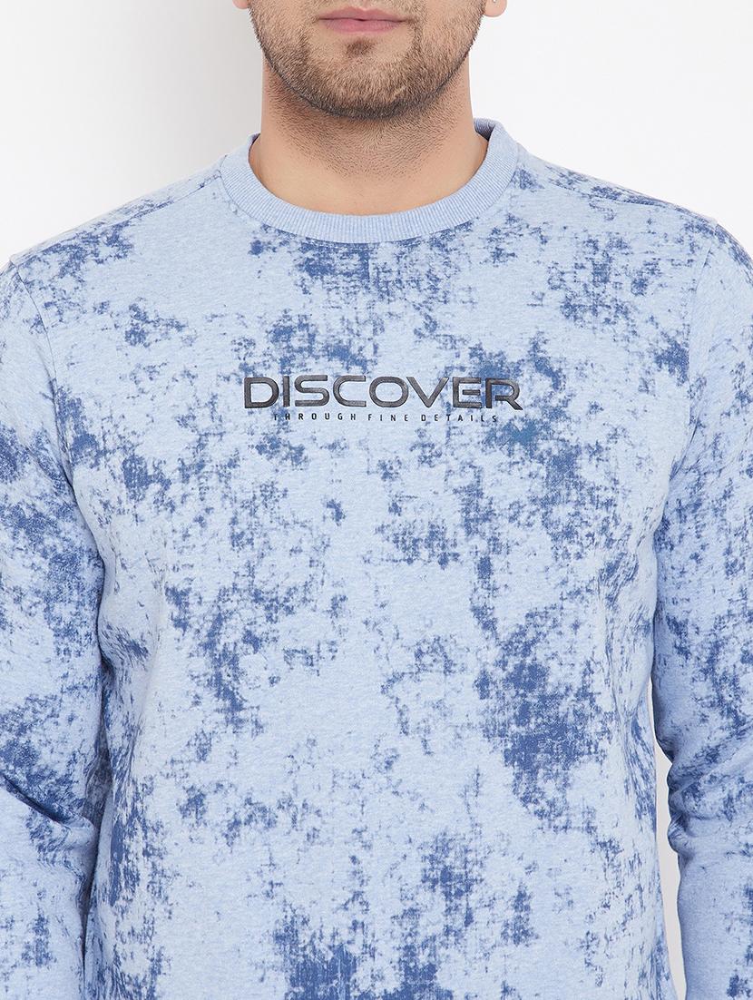 light blue printed sweatshirt - 17865918 - Zoom Image - 6