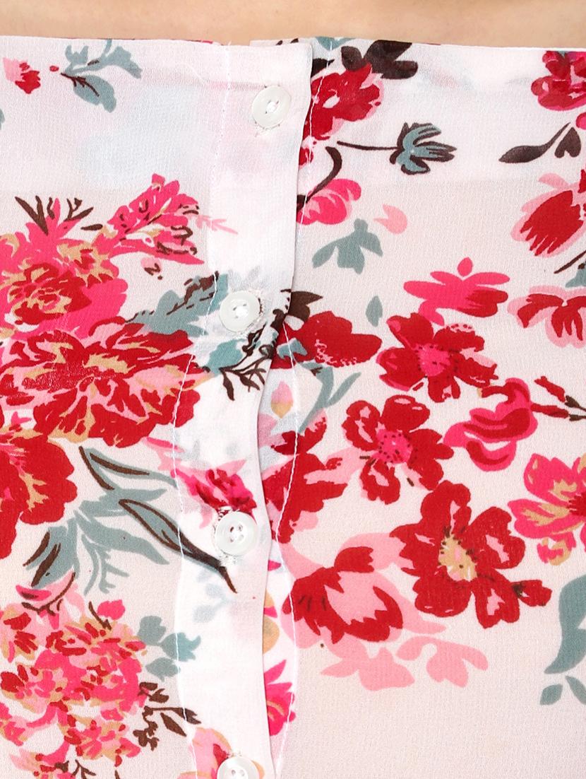 square neck floral top - 17866685 - Zoom Image - 5