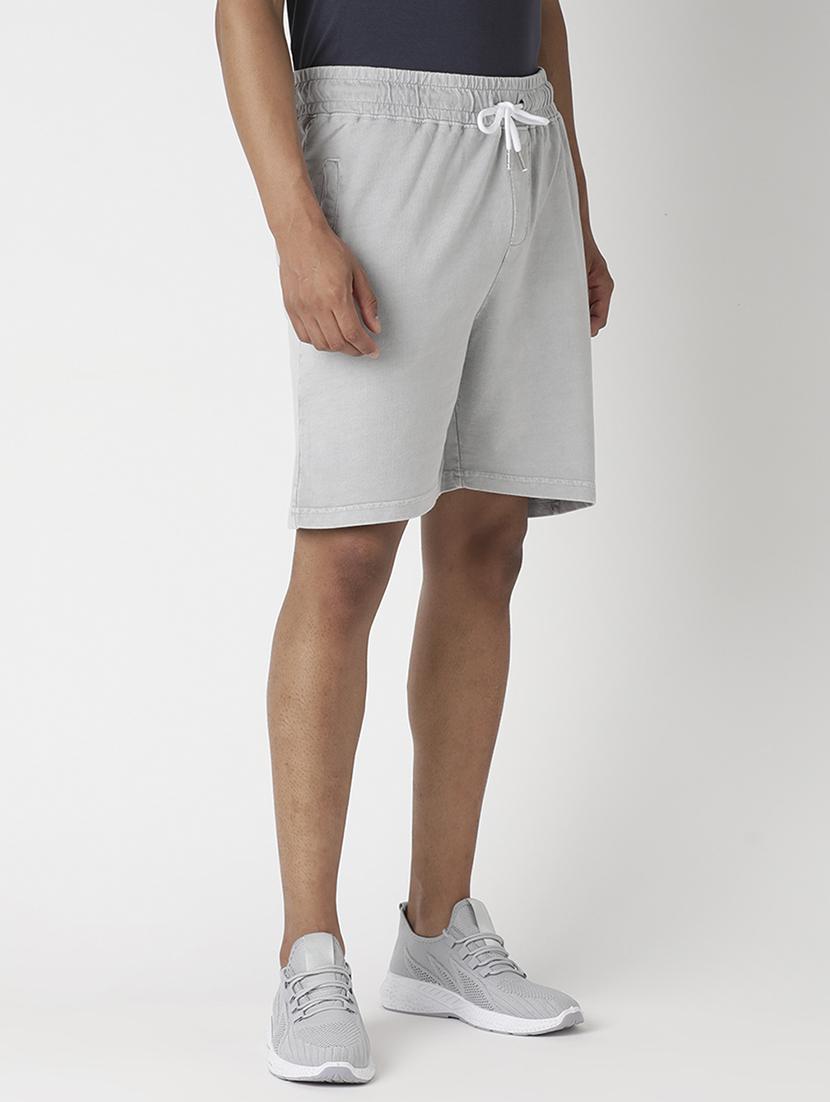grey solid shorts - 17866831 - Zoom Image - 2
