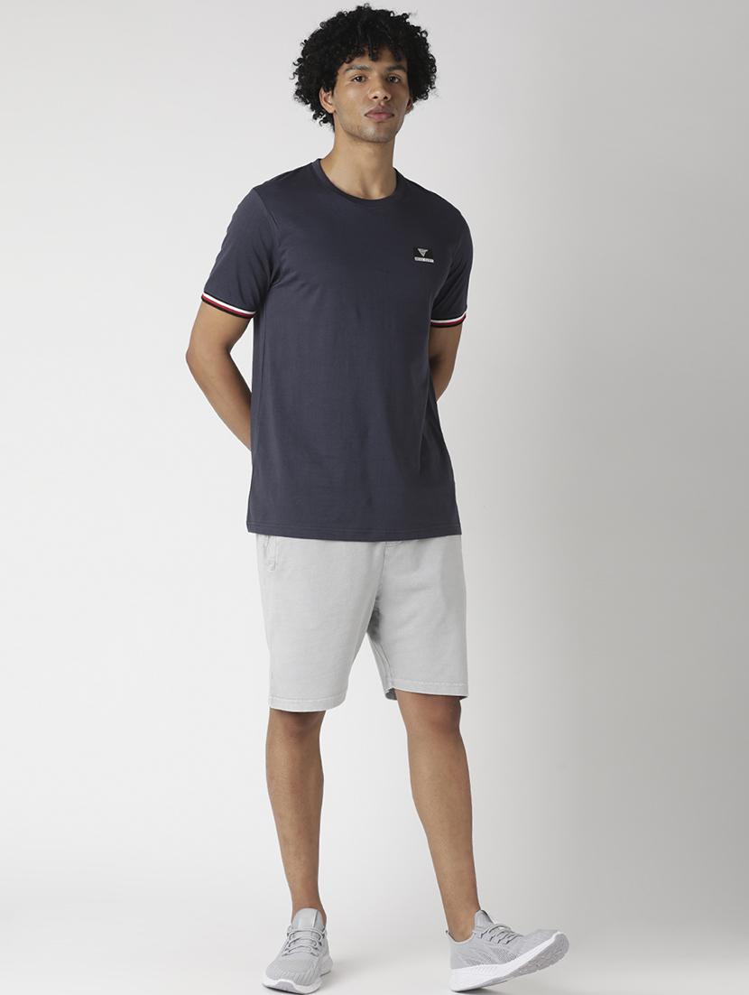 grey solid shorts - 17866831 - Zoom Image - 4