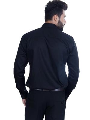 black cotton formal shirt - 17866961 - Standard Image - 2
