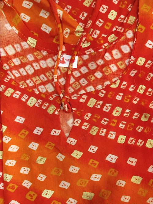 orange cotton kurta - 17866975 - Standard Image - 1