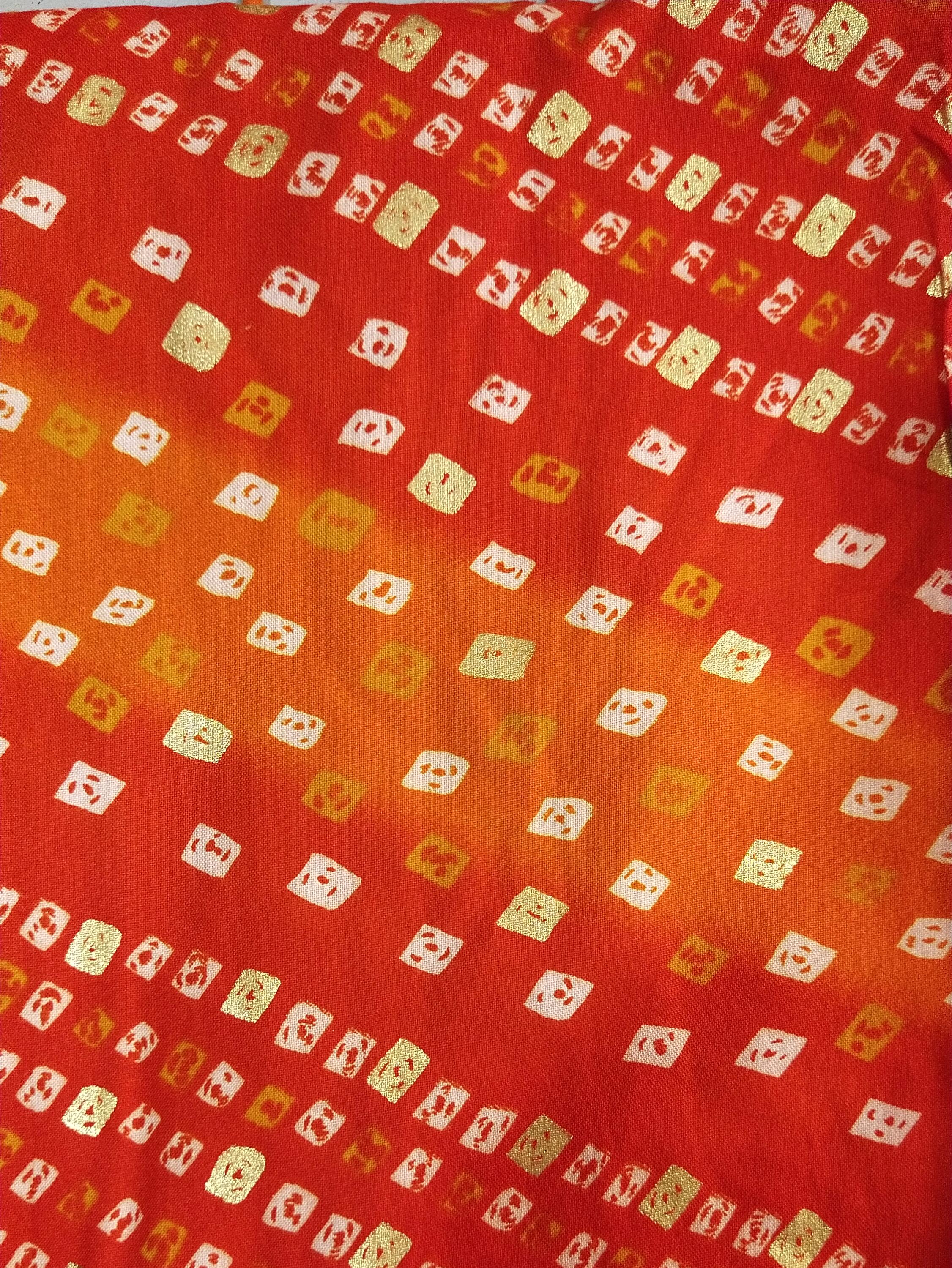 orange cotton kurta - 17866975 - Zoom Image - 2