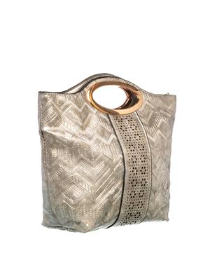 grey leatherette (pu) regular handbag - 17866992 - Standard Image - 2