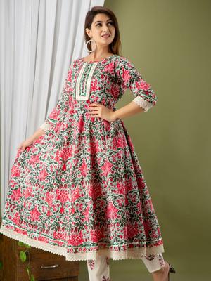 stiched kurta set with dupatta and - 17867033 - Standard Image - 3
