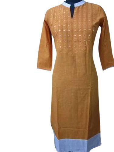 multi colored linen kurti - 17867123 - Standard Image - 1