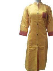 multi colored linen kurti - 17867126 - Standard Image - 2