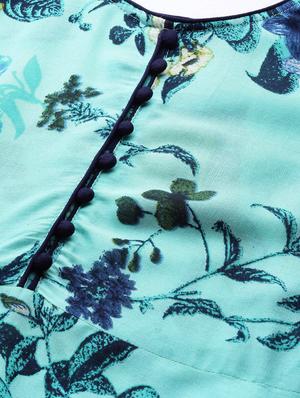 printed flared kurta - 17867132 - Standard Image - 5