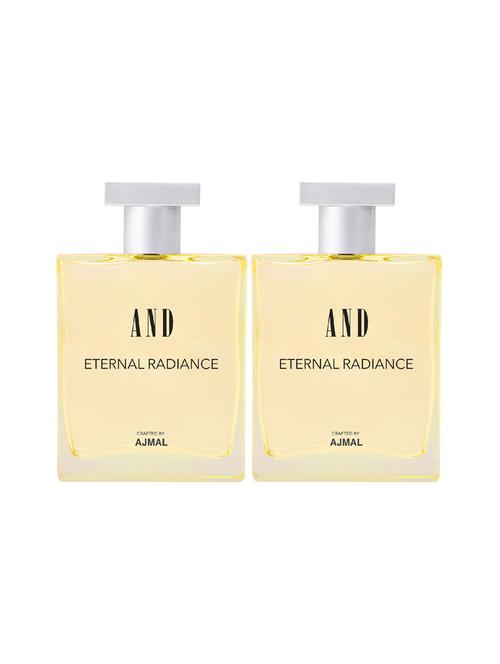 and eternal radiance pack of 2 eau de parfum 100ml each for women crafted by ajmal + 2 parfum testers - 17867582 - Standard Image - 1
