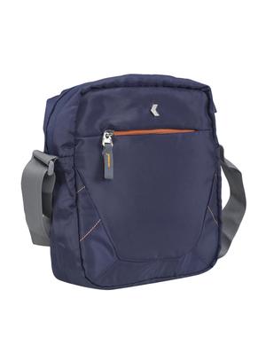 blue cotton polyester blend messenger messengerbag - 17869158 - Standard Image - 4