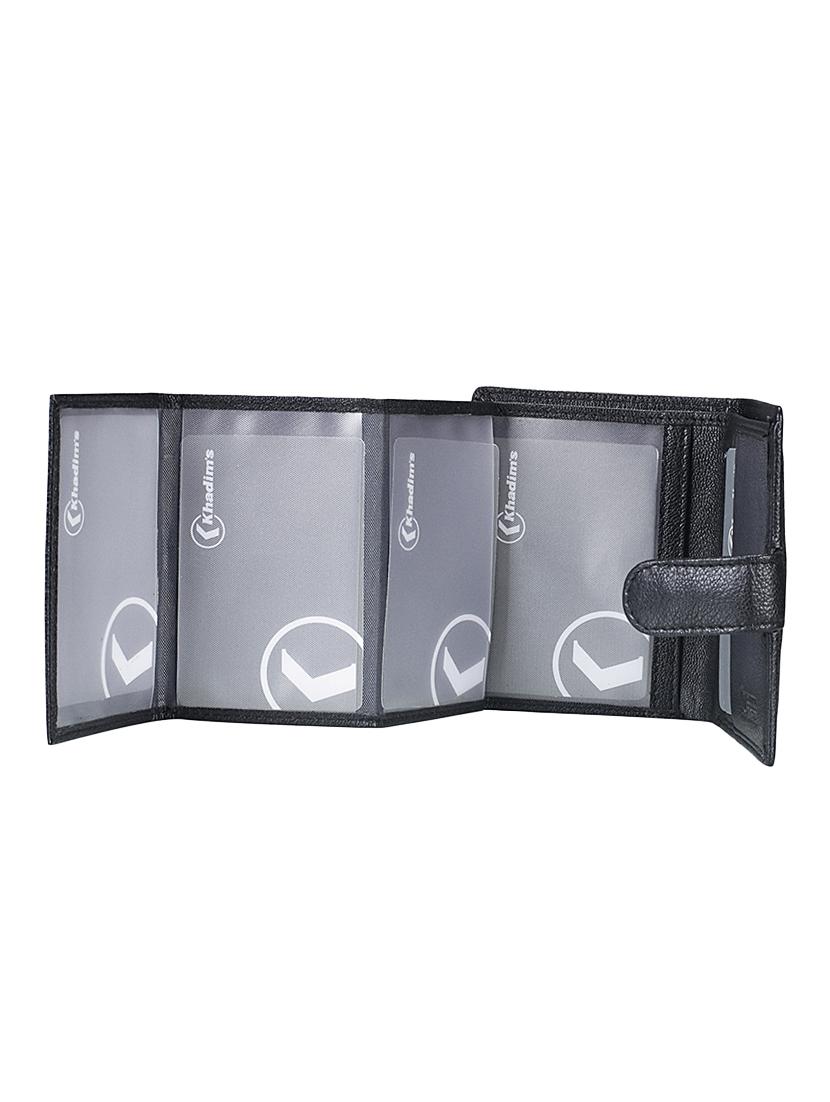 black leatherette wallet - 17869177 - Zoom Image - 3