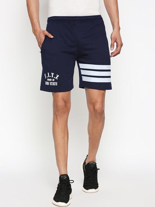 navy blue striped shorts - 17869368 - Standard Image - 1